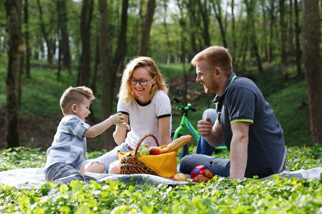 piknik v prírode s deťmi